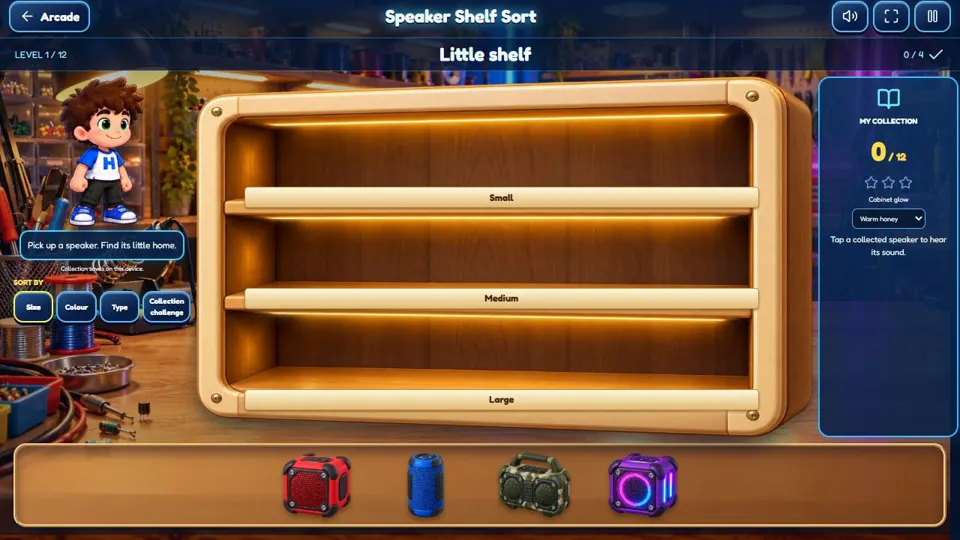 Speaker Shelf Sort: Find every speaker its shelf