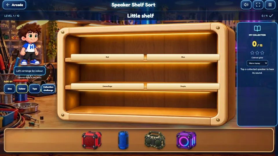 Speaker Shelf Sort: Explore the colour collection
